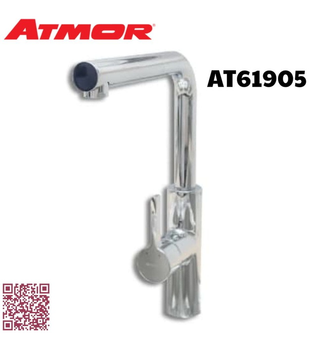 Vòi rửa chén nóng lạnh dây rút ATMOR AT61905