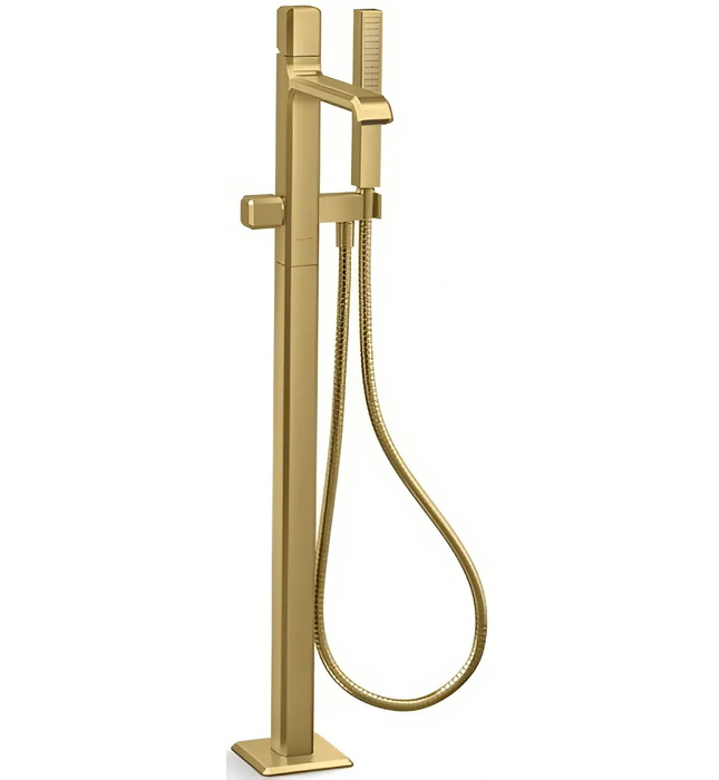 Vòi bồn tắm gắn sàn 1 lỗ cao cấp màu nickel Kallista P32713-00-BN