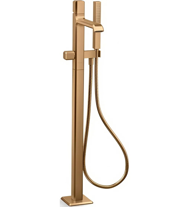 Vòi bồn tắm gắn sàn 1 lỗ cao cấp màu nickel Kallista P32713-00-BN