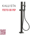 Vòi bồn tắm gắn sàn 1 lỗ cao cấp màu đen Kallista P32713-00-PGP