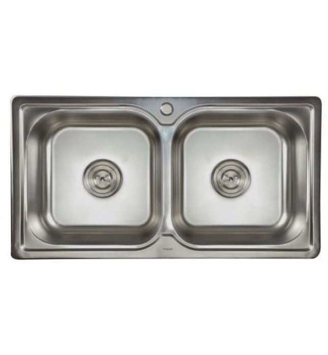 Chậu rửa chén 2 hố 87x46cm ATMOR AT-222 (AT222)