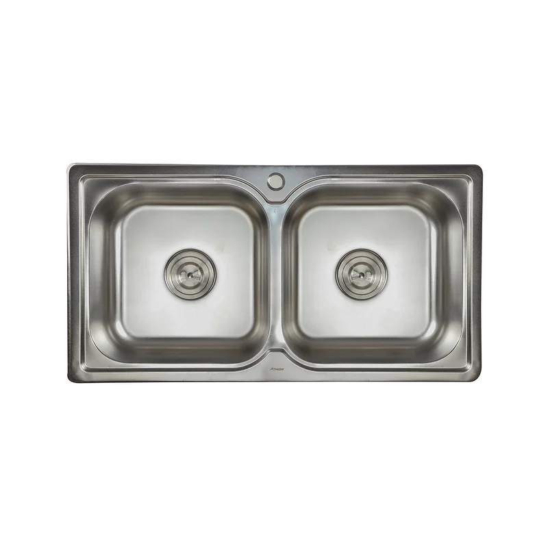 Chậu rửa chén 2 hố 87x46cm ATMOR AT-222 (AT222)