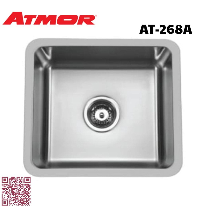 Chậu rửa chén inox 1 hộc ATMOR AT-268A