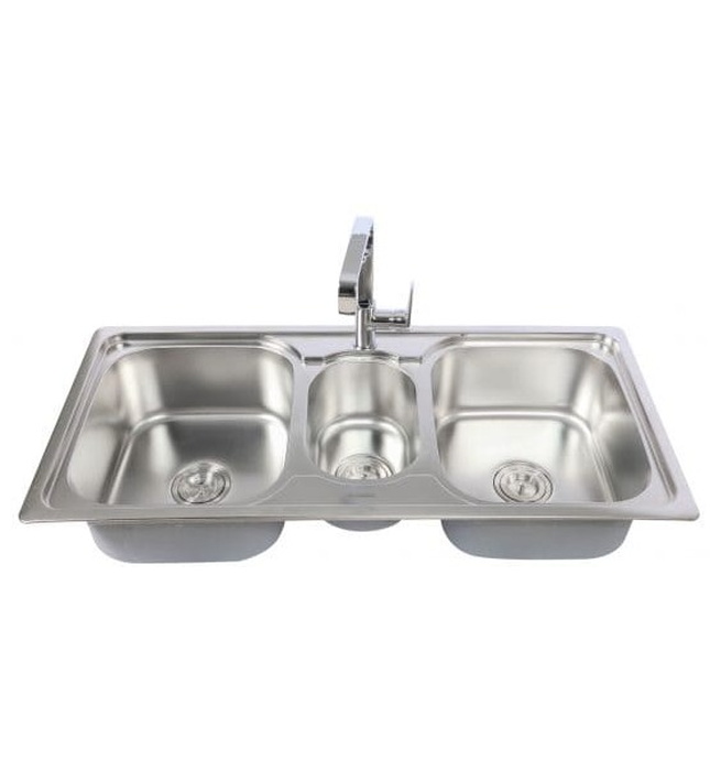 Chậu rửa chén 3 hố 106x50cm ATMOR AT-618 (AT618)