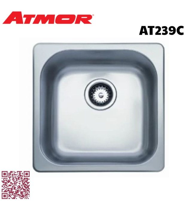 Chậu rửa chén inox 1 hộc ATMOR AT239C