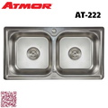 Chậu rửa chén 2 hố 87x46cm ATMOR AT-222 (AT222)