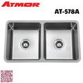 Chậu rửa chén 2 hố 78x45cm ATMOR AT-578A