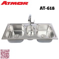 Chậu rửa chén 3 hố 106x50cm ATMOR AT-618 (AT618)