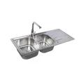 Chậu rửa chén 2 hố 1 bàn 120x50cm ATMOR AT-A19 (ATA19)