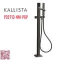 Vòi bồn tắm gắn sàn đá cẩm thạch đen - màu đen Kallista P32713-NM-PGP