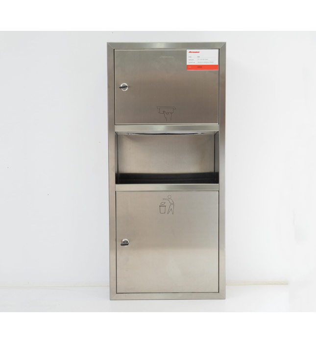 Hộp giấy vệ sinh inox 304 âm tường ATMOR 8128