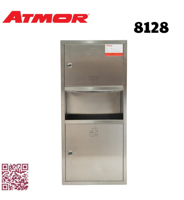 Hộp giấy vệ sinh inox 304 âm tường ATMOR 8128