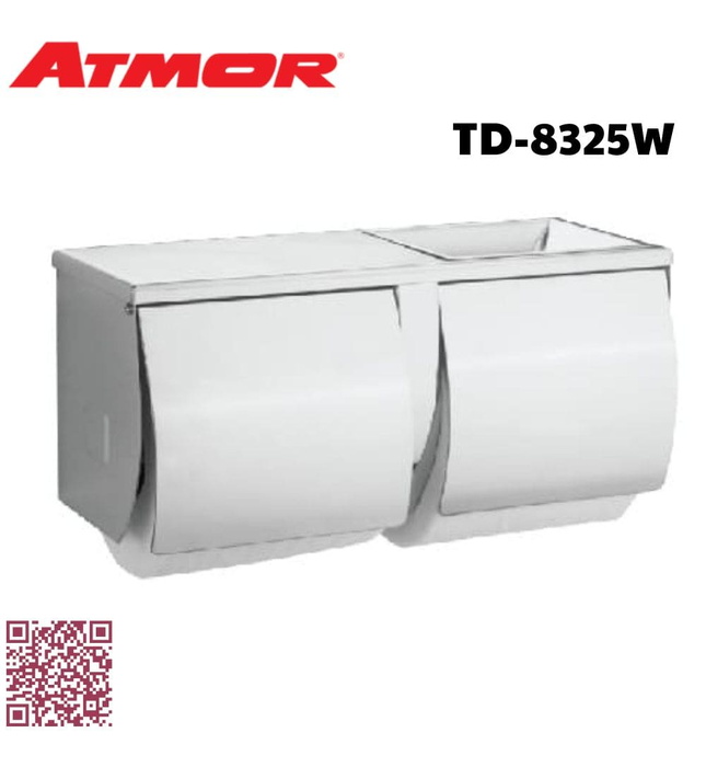 Móc treo giấy vệ sinh đôi ATMOR TD-8325W