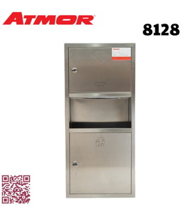 Hộp giấy vệ sinh inox 304 âm tường ATMOR 8128