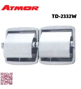 Móc treo giấy vệ sinh đôi âm tường ATMOR TD-2332W (RJ-615)