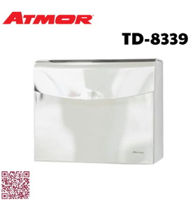 Hộp giấy vệ sinh inox 304 ATMOR TD-8339