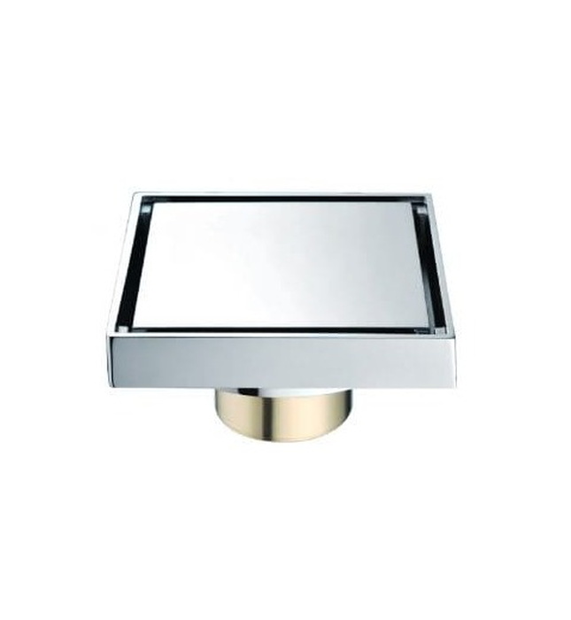 Phễu thoát sàn đồng mạ chrome 10x10cm ATMOR AH051