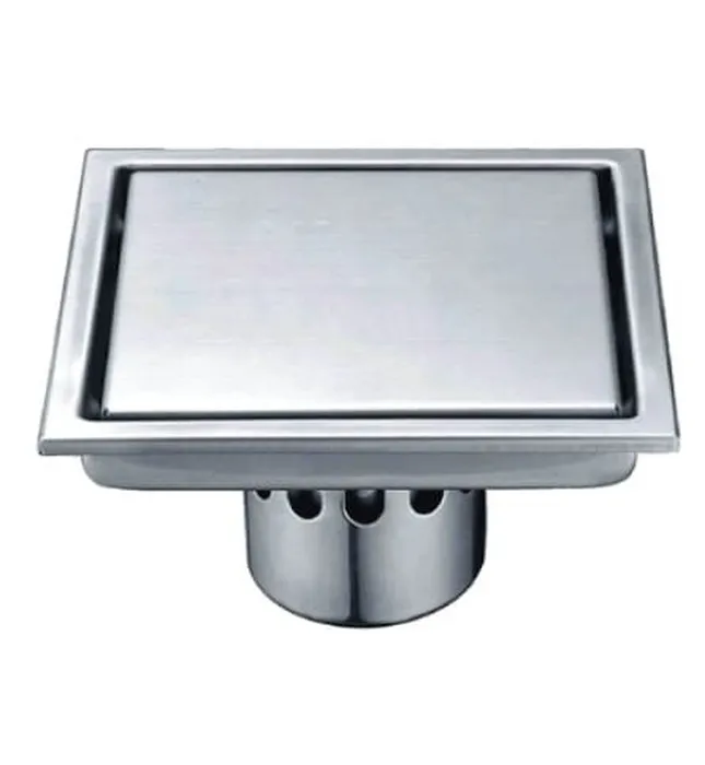 Phễu thoát sàn 10x10cm Ø90 ATMOR AH087-1