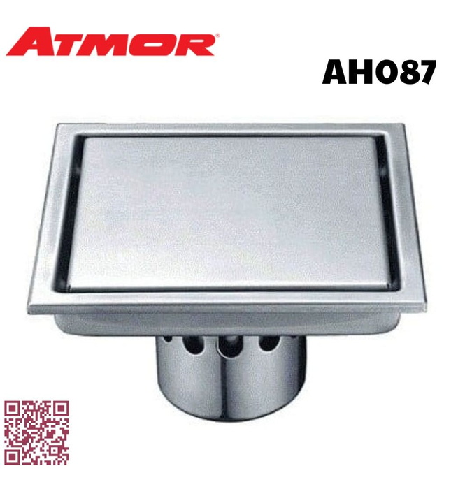 Phễu thoát sàn 15x15cm Ø90 ATMOR AH087