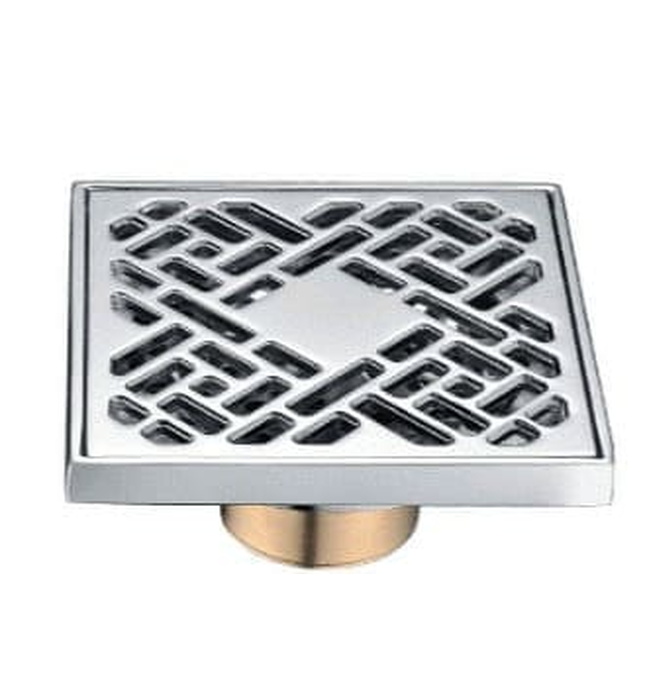 Phễu thoát sàn đồng mạ chrome 10x10cm ATMOR AT-37