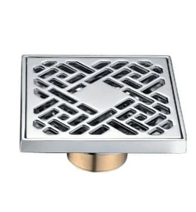 Phễu thoát sàn đồng mạ chrome 10x10cm ATMOR AT-37