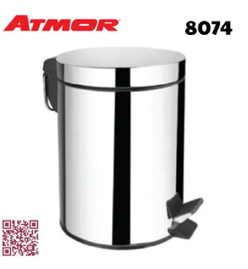 Thùng rác inox 8 lít ATMOR 8074