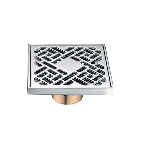 Phễu thoát sàn đồng mạ chrome 10x10cm ATMOR AH048
