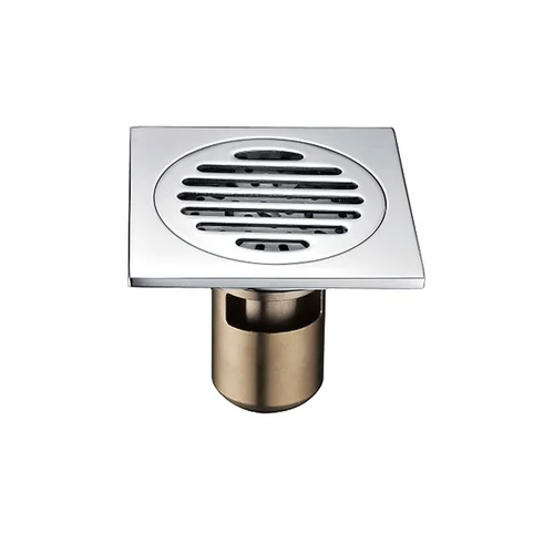 Phễu thoát sàn đồng mạ chrome 12x12cm ATMOR AH110W