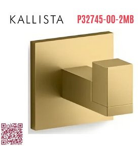 Móc treo tường đơn màu đồng Kallista P32745-00-2MB