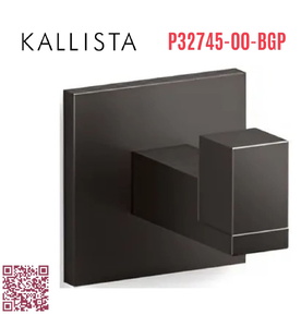 Móc treo tường đơn màu đen Kallista P32745-00-BGP