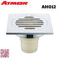 Phễu thoát sàn đồng mạ chrome 10x10cm ATMOR AH012