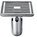 Phễu thoát sàn inox 10x10cm Ø60 ATMOR AH021