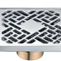 Phễu thoát sàn đồng mạ chrome 10x10cm ATMOR AH048