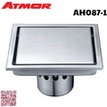 Phễu thoát sàn 10x10cm Ø90 ATMOR AH087-1