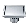 Phễu thoát sàn 10x10cm Ø90 ATMOR AH087-1