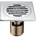 Phễu thoát sàn đồng mạ chrome 12x12cm ATMOR AH110W