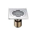 Phễu thoát sàn đồng mạ chrome 12x12cm ATMOR AH110W