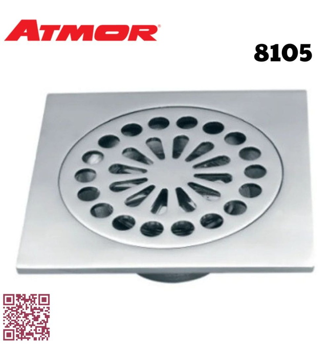 Phễu Thoát Sàn Inox Phi 90 ATMOR 8105