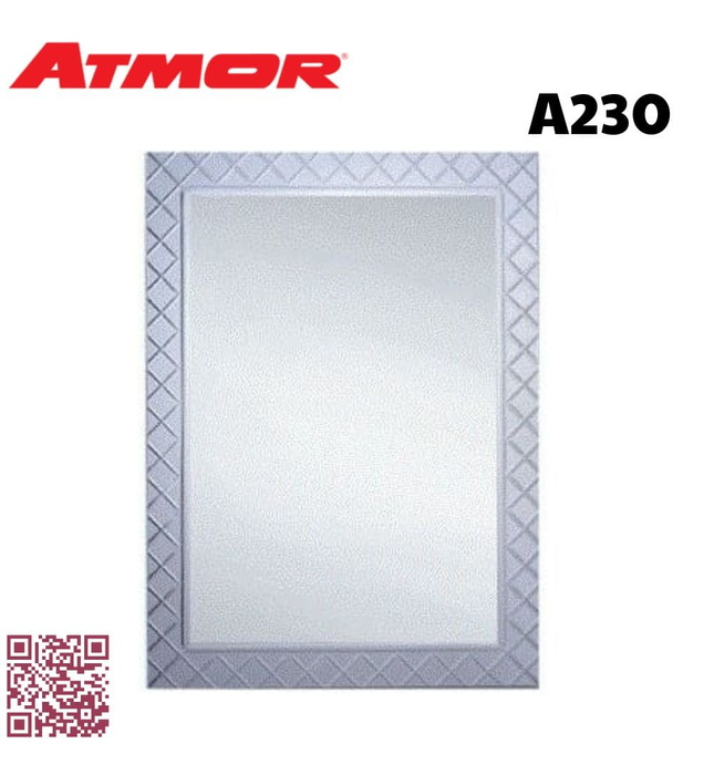 Gương soi phòng tắm hoa văn 60x80cm ATMOR A230