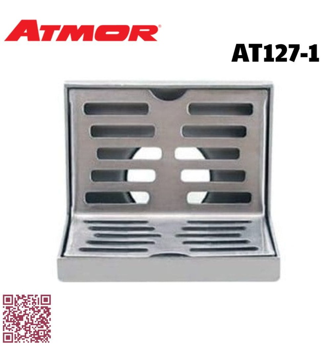 Phễu thoát sàn dạng góc xả ngang Ø60 ATMOR AT127-1 (AT1271)
