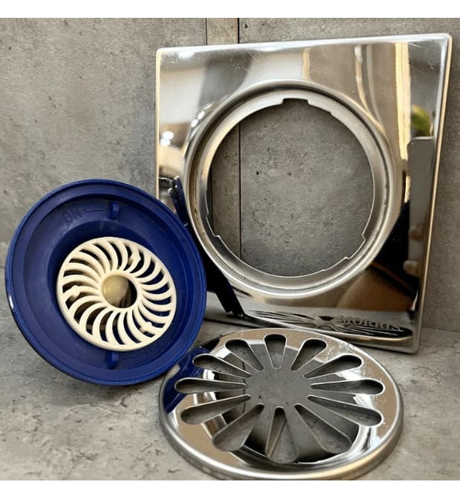 Phễu Thoát Nước Sàn ATMOR M-8107 15x15cm