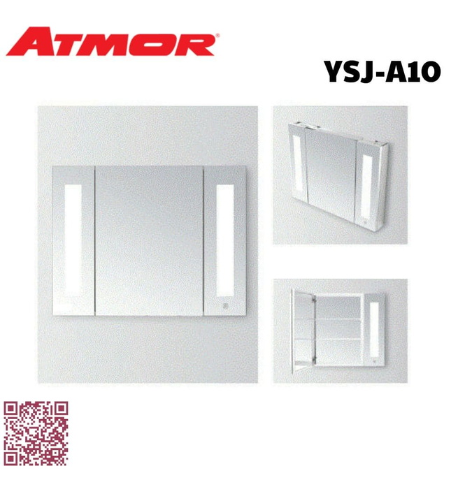 Tủ gương phòng tắm size 90x70cm ATMOR YSJ-A10 (YSJA10)
