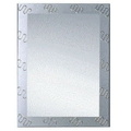 Gương soi phòng tắm hoa văn 60x80cm ATMOR A176