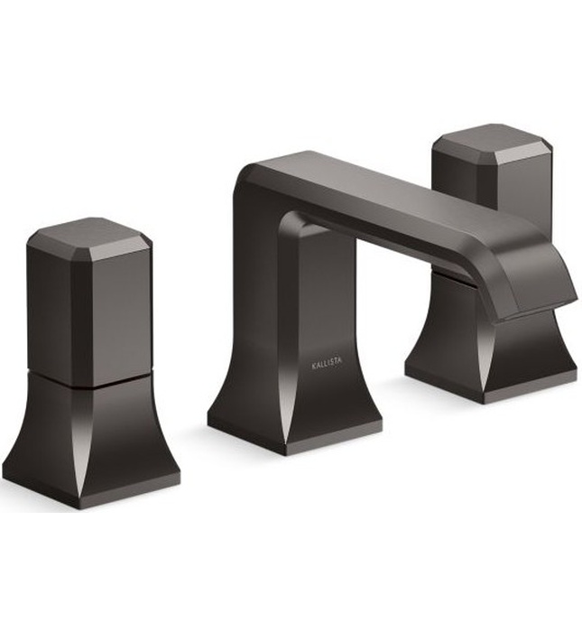 Vòi chậu rửa mặt 3 lỗ màu đen Kallista P33163-00-BGP