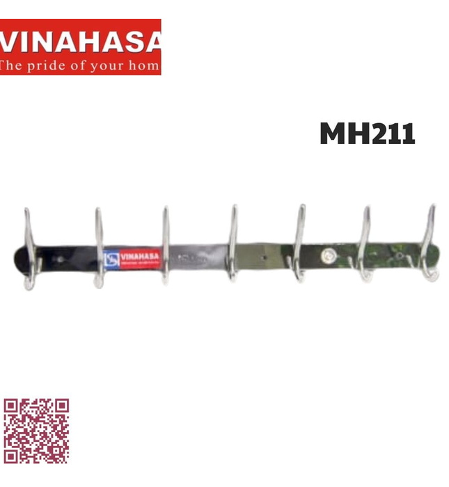 Móc áo inox 7 vấu đôi Vinahasa MH211 
