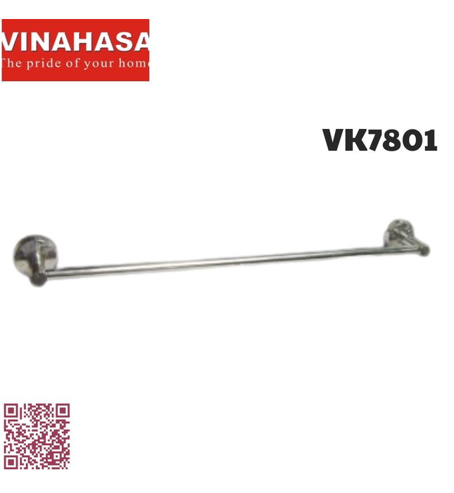 Thanh vắt khăn đơn inox 201 Vinahasa VK7801