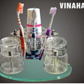 Kệ đựng bàn chải đánh răng kèm cốc Vinahasa KB06