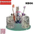 Kệ đựng bàn chải đánh răng kèm cốc Vinahasa KB06