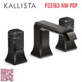 Vòi chậu rửa mặt 3 lỗ - đá cẩm thạch đen màu đen Kallista P33163-NM-PGP