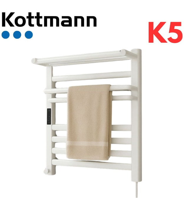 Giá sấy khăn thông minh màu trắng Kottmann K5 